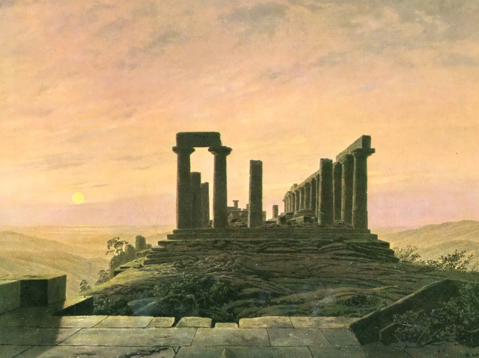 Galerie Mont Friedrich<Tempel der Juno in Agrigento - Caspar David Friedrich