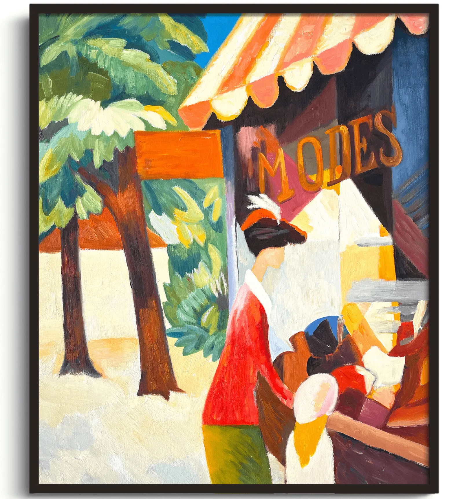 Galerie Mont Macke<Vor dem Hutladen - August Macke