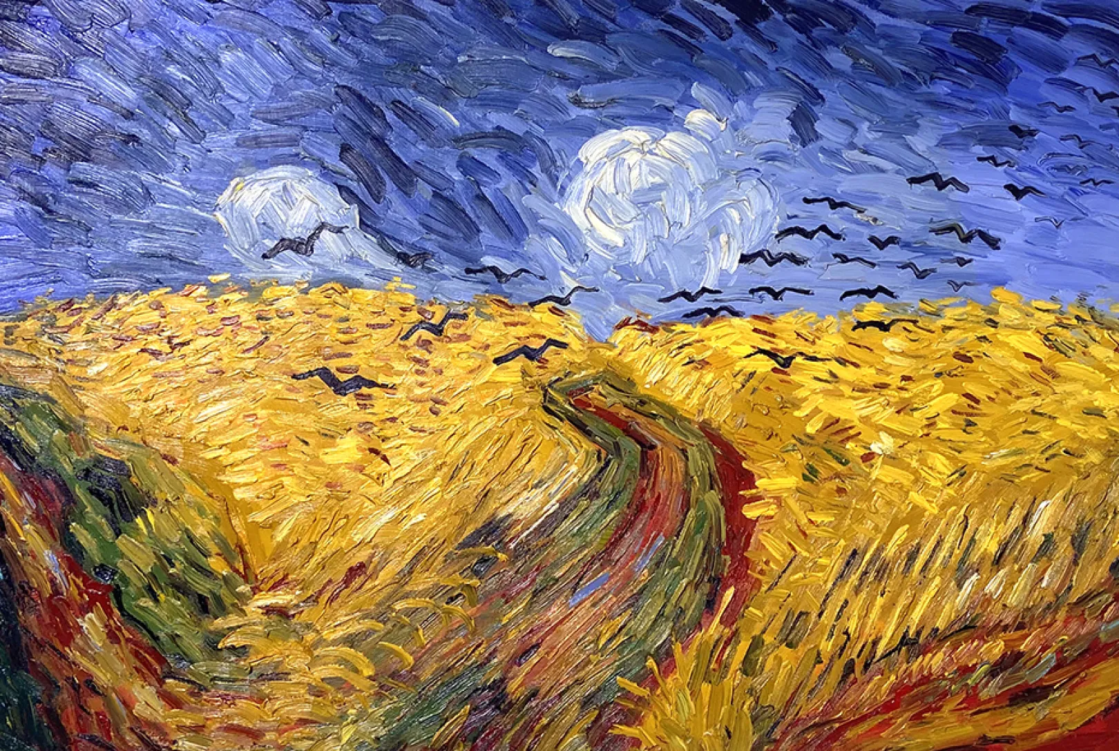Galerie Mont Van Gogh<Weizenfeld mit Krähen - Vincent Van Gogh